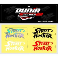 Street Hustler Helmet sticker Street Hustler sticker According To Size 10x5 Reflective cutting Material