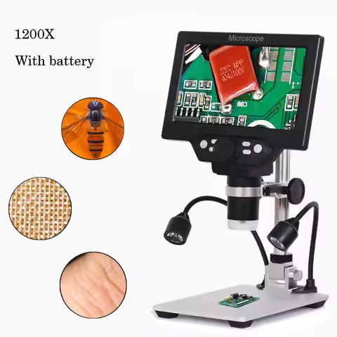 G1200 Digital Microscope 12MP 1-1200X Microscope Digital Electronic Microscopio For Soldering Contin