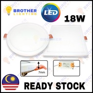 LED Downlight 6" 18W Celling Panel Downlight Thick Design Lamp / Lampu Siling with Driver [Daylight 