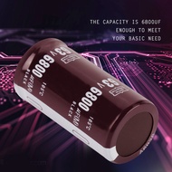 2Pcs Electrolytic Capacitor  6800uF 63V Electronic Component 25 x 50mm