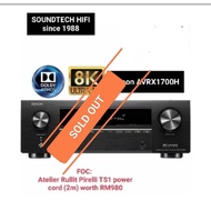 Denon AVR-X1700H 7.2 Ch 8K AV Receiver +Free Gift