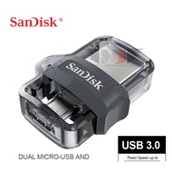 100% ori SanDisk USB 3.0 64GB flash drive 16G 32G berkelajuan tinggi Dual OTG Pendrive 64G 128G pen 
