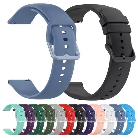 20mm 22mm Silicone Strap For TicWatch Pro 3 Ultra Watch Band GPS/LTE For Ticwatch GTX S2 E2 E3 GTH/G