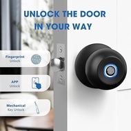 Smart Door Knob Smart Fingerprint Door Lock  Biometric Door Lock With TUYA APP Fingerprint Door Lock