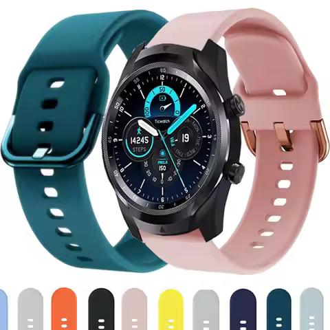 Official Silicone Strap For TicWatch Band Pro 3 Ultra E3 E2 S2 Pro X GTW Soort 22mm 20mm Bracelet Co