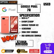 🌟BEST PRICE [100%] ORIGINAL USED🌟GOOGLE PIXEL 7A USED