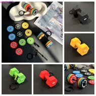 HONEYHIVE​ Mini Barbell Keychain, PVC Detachable Dumbbell Keychain, Novelty Simulation Accessories B