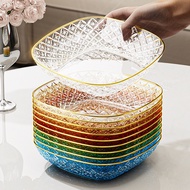 Source Spit Bone Plate Light Luxury Transparent Fruit Plate Household Dining Table Fruit Plate Snack