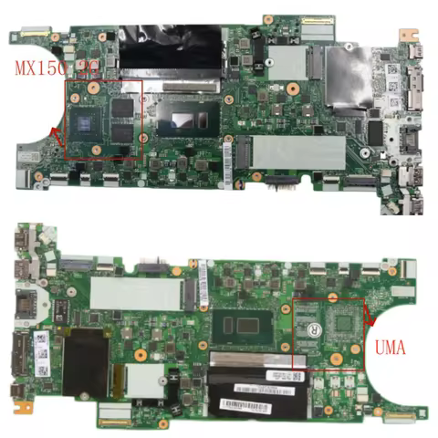 NM-B471 For Lenovo Thinkpad T480S Laptop Motherboard CPU i5 i7-8th GPU MX150 RAM 8G 01LV658 100% Tes