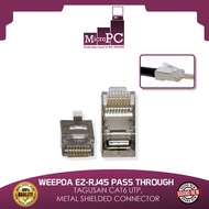 WEEPDA EZ-RJ45 PASS THROUGH/ TAGUSAN CAT6 UTP, METAL SHIELDED CONNECTOR