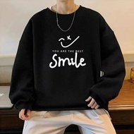 Korean Handsome Men Sweatshirts Youth Long Sleeved Top Casual Trend Loose Sweatshirts M-4XL