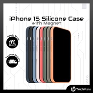 Magnetic Liquid Silicone casing for iPhone 15 15 Pro Max 15 Pro 15 Plus Magnet Silicone Casing