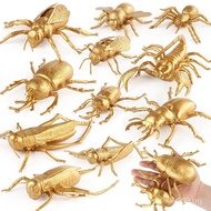 New Product Simulation Insect Decoration Model Gold Version Scorpion Toy Stag Beetle Cricket Beetle 