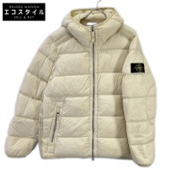 Stone Island 23AW 白色尼龍彈性連帽羽絨外套 M 碼 [二手]