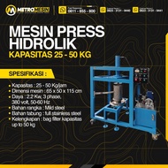 Mesin Press Hidrolik Otomatis Metro Mesin Kapasitas 25-50 Kg