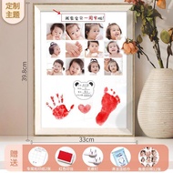 Hand and Foot Print Baby Photo Souvenir Baby Hand and Foot Print Handprint Hand and Foot Print Mud N