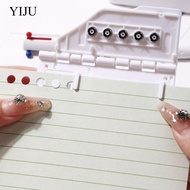 [YIJU] Portable Binding Machine Mini 5-Hole Hole Punch for Papers, Diaries, Office Fax