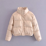 [พร้อมส่ง] Hobart - puffer jacket แจ็คเก็ตหนัง เสื้อโค้ทสั้นหนัง เสื้อกันหนาว แจ็คเก็ตเกาหลี แจ็คเก็