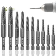 Screw Extractor Set,10 Pcs Screw Extractor,1/4inch Hex Shank Broken Screw Extractor,Screw Remover & 