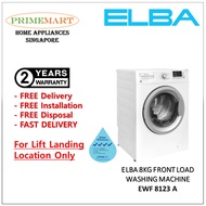 ELBA  EWF 8123 A 8KG FRONT LOAD WASHING MACHINE - 2 YEARS WARRANTY