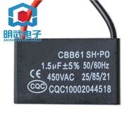 MALAYSIA.... 1.5UF fan motor CBB61 start capacitor 450V fan capacitor