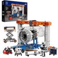 BRICKKK PANTASY City Aircraft Engine Workshop Building Sets for Adults, GE-90 Jet Engine Model Assem