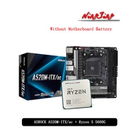AMD Ryzen 5 5600G R5 5600G CPU + ASROCK  A520M ITXac ITX Motherboard Suit Socket AM4 All new but wi