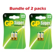 GP Alkaline LR1 Size N 1.5V Battery Batteries FREE POST (MN9100, 910A, LR1, E90) 2 Pieces x 2 Card P
