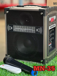 ลำโพงบลูทูธ ลำโพงรุ่น MN-35  MN-36 MN-37  ลำโพงไม้เคลื่อนที่มีล้อลาก เสียงดังกระหึ่ม เบสหนัก แถมไมค์