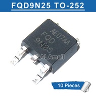 10ชิ้น FQD9N25 FQD FOD 9N25 TO-252 7.4A/250V N-Channel ทรานซิสเตอร์ MOSFET