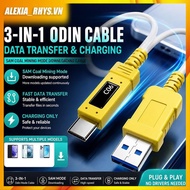 [VNG4]Download Mode Cable Combination USB-C Odin Mining Mode Data Cable for  S8- Note 8-10 Series Da