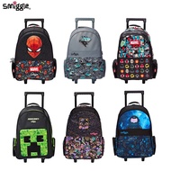 Australia smiggle Trolley Push School Bag Can Carry Large Size Student Travel Backpack Backpack