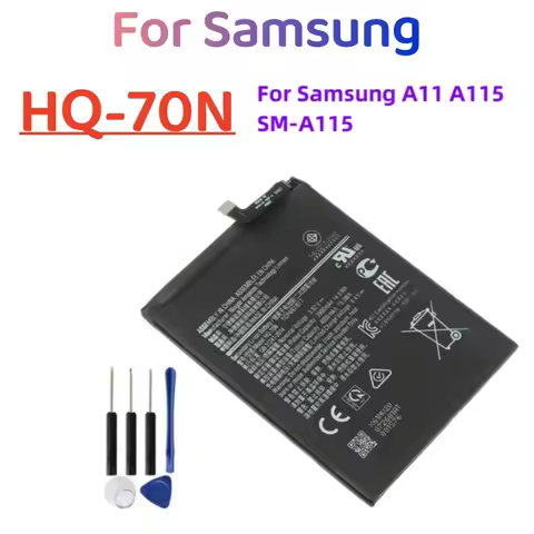 New HQ-70N 4000mAh Replacement Battery For Samsung Galaxy A11 A115 SM-A115 Mobile phone Batteries+to
