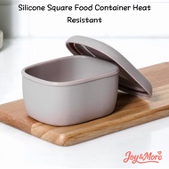 Silicone Square Food Container Heat Resistant 100ml / 200ml Microwave Freezer Safe