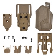 ยุทธวิธี Universal Pistol Holster X300 Undermount ไฟฉายไฟฉายและวางขาแพลตฟอร์ม QLS Quick Release Adap