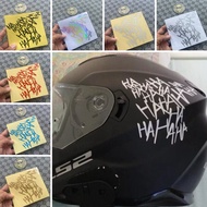Hahaha Cutting Helmet Stickers