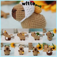 WITTE Crochet Stuffed Animal Kit, Handmade Beginner Capybara DIY Crochet Kit, with Crochet Hooks DIY