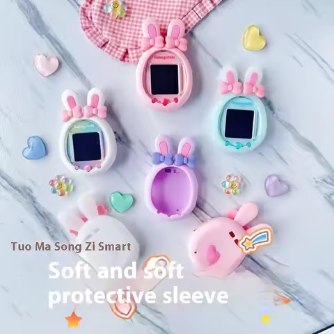 Tamagotchi Smart & Connection Universal Cute Bunny Silicone Case Waterproof Shockproof Soft Protecti