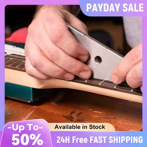 Guitar Fret Leveller Fret Kisser Fret Leveling Tool Stainless Steel Luthier Tool for Guitar Enthusia