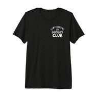 (2 Sided) Caffeinated Moms Club Half Mom Half Coffee Mama Premium Tri-Blend T-Shirt