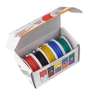 22AWG Electric Wire Flexible Silicone Wires 22 Gauge Stranded Tinned Copper Wire 5 Colors 16.4ft/5m 