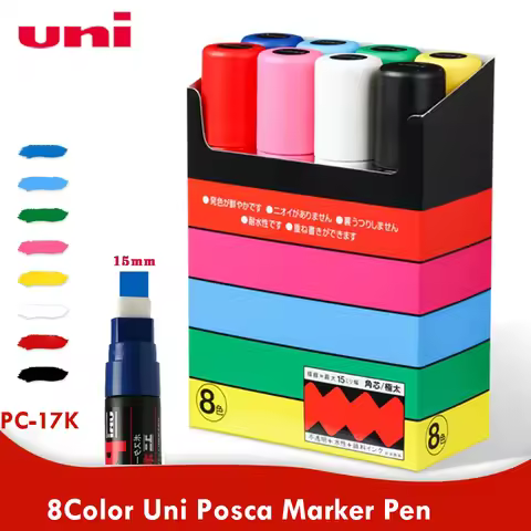 Posca Markers Pen, PC-17K 15mm Extra Broad Tip Japanese Uni Supplies For Kids Back To School Paintin
