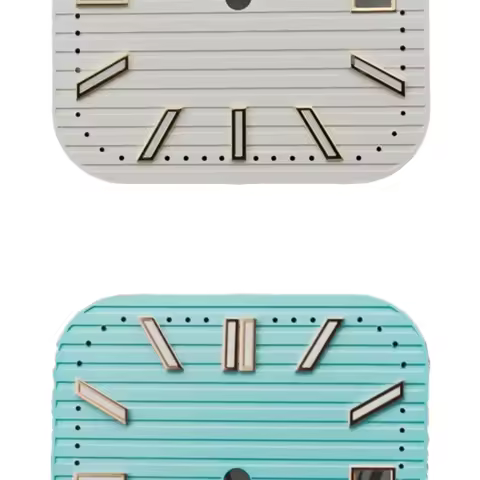 29.5mm No logo Square Transverse Stripe Watch Dial Suitable for Seiko Santos Cartier NH35/36 Automat