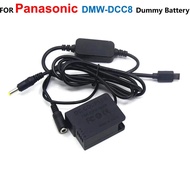 DCC8 Coupler DMW-BLC12+USB-C PD Adapter Cable AC8 For Lumix DMC-FZ1000 FZ2000 FZ200 FZ300 G7 G6 GX8 