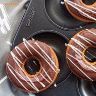 [ CHEFMADE ]6 /12 CUPS Non-stick Mini Donut Pan Non-Stick Donut Baking Carbon Steel Nonstick Bakewar