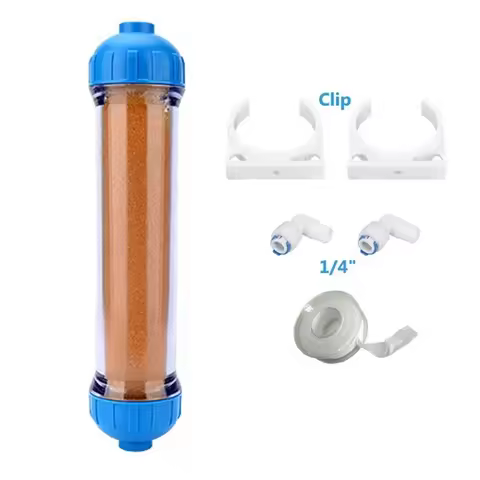 Replacement Water Filter Refillable T33 Housing DIY Fill Water Filter With Ion Exchange Resin Transp