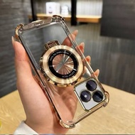 Clear Case With Shiny Edges Cd Stand For OPPO A5i A3 A3X A5X A5PRO A6PRO A6 A6X 4-Corner Tablet Can 
