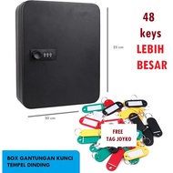 GANTUNGAN ! Key Box Wall Key chain box 48 Key combination number BOX hanging Key stick