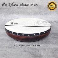 38 cm hadroh tambourine bass, qosidah bass, khosidah bass, banjari bass, tambourine, bass drum, drum