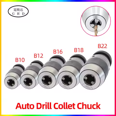 B10 B12 B16 B18 B22 Drill Chuck drilling machine Taper Drill Chuck Power JT6 Auto Drill Collet Self